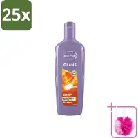 Unilever 25 x - Glans - Shampoo - 300 ml - Bulkverpakking - Glans haar - Douchemop - Natuurlijke glans