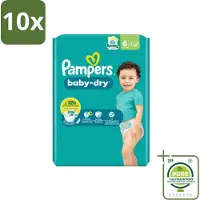 Pampers 10 x – Luiers – Baby Dry Maat 6 – 22 Luiers - Grootverpakking - Vaatwasstrips - Baby Luier - Droge Luier - Luier Voor Baby - Luier Maat 6 - Lekbescherming