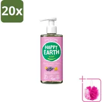 Happy Earth 20 x – Handzeep – 100% Natuurlijk Lavender Ylang – 300 ml - Bulkverpakking - Natuurlijke handzeep - Douchemop - Vegan handzeep