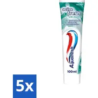 Aquafresh 5 x - Tandpasta - Verfrissende Reiniging - Menthol - 100 ml - Voordeelverpakking - 5 stuks