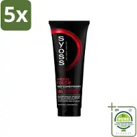 Syoss 5 x - Intense Color - Deep Conditioner - Kleurbehoud tot 12 Weken - 250 ml - Grootverpakking - Vaatwasstrips - Kleurbehoud - Gekleurd Haar - Glans - Haarkleur - Haarkleur Behoud