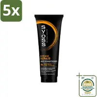 Syoss 5 x - Intense Repair - Deep Conditioner - Herstelt & Versterkt - 250 ml - Wasstrips - Haarherstel - Haarverzorging - Droog Haar - Beschadigd Haar - Haarversterking