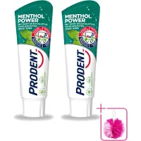 Prodent 2 x – Tandpasta – Menthol Power – 75 ml - Bulkverpakking - Tandpasta menthol - Douchemop - Frisse mond