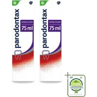 Parodontax 2 x – Tandpasta – Ultra Clean – 75 ml - Grootverpakking - Vaatwasstrips - Tandpasta - Tandplak - Tandvlees - Bloedend Tandvlees - Mondgevoel
