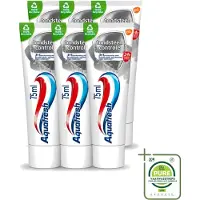 Aquafresh 6 x - Tandpasta - Tandsteen Controle - Beschermt Tegen Tandsteen - 75 ml - Grootverpakking - Vaatwasstrips - Tandpasta - Tandsteen - Tandplak - Tanden Beschermen - Tandvlees