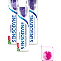 Sensodyne 3 x - Tandpasta - Gum Protection - Tandvleesverzorging - 75 ml - Bulkverpakking - Gevoelige tanden - Douchemop - Tandvleesbescherming