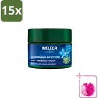 Weleda 15 x - Nachtcrème Versterkend - Blauwe Gentiaan & Edelweiss - 40 ml - Bulkverpakking - Nachtcrème - Douchemop - Huidversterken