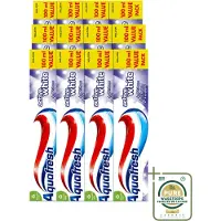 Aquafresh 12 x - Tandpasta - Whitening - Stralend Witte Tanden - 100 ml - Wasstrips - Tandpasta Whitening - Stralende Tanden - Witte Tanden - Frisse Adem - Tandplak Verwijderen