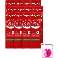 Colgate 12 x – Max White Expert Purifying Power – Tandpasta – 75 ml - Bulkverpakking - Tandpasta - Douchemop - Witte tanden