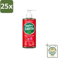 Happy Earth 25 x – Handzeep – 100% Natuurlijk Floral Patchouli – 300 ml - Wasstrips - Handzeep - Natuurlijke Handzeep - Vegan Handzeep - Antibacterieel Handzeep - Patchouli Handzeep