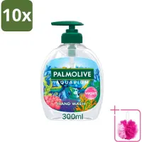 Palmolive 10 x - Aquarium - Handzeep - Natuurlijke Ingrediënten & Vegan - 300 ml - Bulkverpakking - Aquarium handzeep - Douchemop - Natuurlijke handzeep