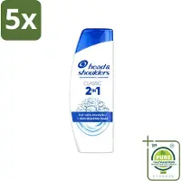 Head & shoulders 5 x – 2-in-1 – Classic – 300 ml - Grootverpakking - Vaatwasstrips - Anti-roos Shampoo - 2-in-1 Shampoo - Roosvrij Shampoo - Hoofdhuid Verzorging - Haar Verzorging