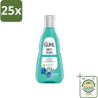 Guhl 25 x - Shampoo - Anti-Roos - 250 ml - Wasstrips - Anti-roos Shampoo - Roosvrije Hoofdhuid - Hoofdhuid Verzorging - Roos Bestrijding - Kalmerende Shampoo