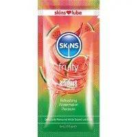 Skins Fruity Water-Based Lubricant Watermeloen Single-Dose