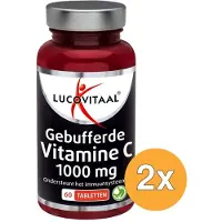 Lucovitaal 2x Gebufferde Vitamine C 1000mg (60 tabletten)