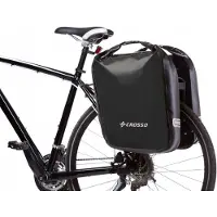 Crosso Dry 60L Fietstassen Set - Waterdicht & Systeem Rail - Zwart