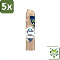 Glade 5 x – Luchtverfrisser Spray – Romantic Vanilla Blossom – 300 ml - Grootverpakking - Vaatwasstrips - Luchtverfrisser - Geur Spray - Vanille Geur - Orchidee Geur - Sandelhout Geur