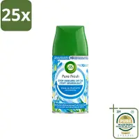 Air Wick 25 x – Navulling – Freshmatic Pure Lentedauw – 250 ml - Wasstrips - Lentedauw - Geur - Parfum - Geurverspreiding - Geurneutralisatie