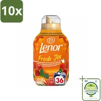 Lenor 10 x - Wasverzachter - Fresh Air Tropenzon - Ultra Geconcentreerd - 36 Wasbeurten - Grootverpakking - Vaatwasstrips - Wasverzachter - Frisheid - Wasmachine - Wasverzachter Fles - Tropische Geur