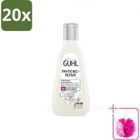 Guhl 20 x – Shampoo – Panthenol+ Repair – 250 ml - Bulkverpakking - Hydratatie haar - Douchemop - Herstel shampoo
