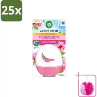 Air Wick 25 x – Luchtverfrisser – Deco Sphere Magnolia & Kersenbloesem – 75 ml - Bulkverpakking - Luchtverfrisser - Douchemop - Geur