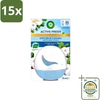Air Wick 15 x – Luchtverfrisser – Deco Sphere Katoen – 75 ml - Wasstrips - Luchtverfrisser - Katoen Geur - Frisse Geur - Geur Neutraliseren - Geur In Badkamer