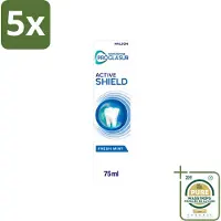 Sensodyne 5 x - Tandpasta - ProGlasur Active Shield - Fresh Mint - Frisse Munt - 75 ml - Wasstrips - Tandpasta - Glazuurbescherming - Gaatjesvoorkomen - Suikerzuren - Frisse Mond