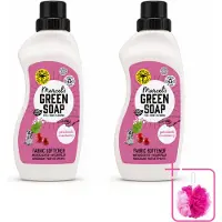 Marcel's Green Soap 2 x - Wasverzachter - Patchouli & Cranberry - Zachte frisheid - 30 Wasbeurten - 750 ml - Bulkverpakking - Wasverzachter - Douchemop - Wasgoed verzachter