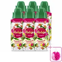 Robijn 6 x – Wasparfum – Tropical – 342 ml - Bulkverpakking - Wasparfum - Douchemop - Tropisch