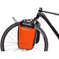 Crosso Dry 30 Fietstassen Set - Oranje, Waterdicht, Railsysteem