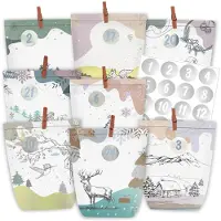 Dripio Adventskalender om zelf te vullen, met 24 papieren zakjes en cijferstickers