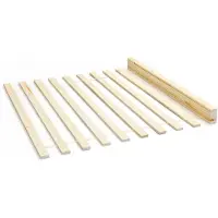 Dripio Lattenbodem 90x200 cm, rollbaar, geschikt voor een enkel bed, massief grenenhout, naturel