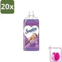 Soupline 20 x - Wasverzachter - Lavendel - 56 Wasbeurten - 1.3L - Bulkverpakking - Wasverzachter - Douchemop - Wasgoed verzachten