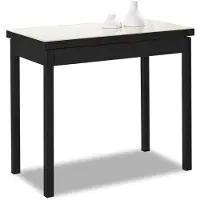 Dripio Klaptafel voor boeken, beige, 80x40 tot 80x80 cm, glazen tafelblad