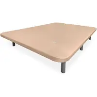 Dripio Lattenbodem, 90x190 cm, extra verstevigd, 3D-bekleding, beige, met 6 metalen poten