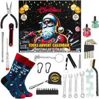 Dripio Adventskalender 2025 – Set van 24 handgereedschappen voor mannen