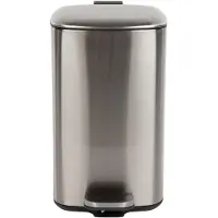 Housecraft living prullenbak 20 liter 27x27x45 cm - zilver