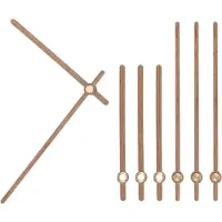 OEM Wijzerplaatset voor wandklok - 4-delig, geschikt voor een diameter van 35 cm - Houten accessoires voor zelfgemaakte wandklokken - Type E2