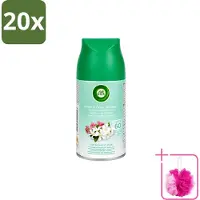 Air Wick 20 x – Navulling – Freshmatic Jasmijn & Appelbloesem – 250 ml - Bulkverpakking - Lentedauw - Douchemop - Geur