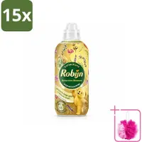 Robijn 15 x – Wasverzachter – Bohemian Blossom – 765 ml - Bulkverpakking - Wasverzachter - Douchemop - Bloemige geur