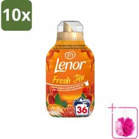 Lenor 10 x - Wasverzachter - Fresh Air Tropenzon - Ultra Geconcentreerd - 36 Wasbeurten - Bulkverpakking - Wasverzachter - Douchemop - Frisheid