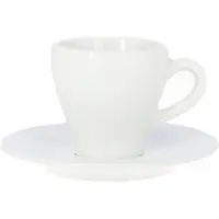 Lubiana Paula Mokkakopje met Schotel Wit 70 ml