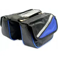 Dunlop Dubbele Fietsframetas Waterdicht met Telefoonhouder