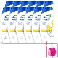 Head & shoulders 12 x - Shampoo - Citrus Fresh - 250ml - Bulkverpakking - Citrus Fresh Shampoo - Douchemop - Anti-roos shampoo