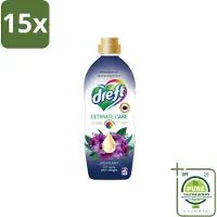 Dreft 15 x – Wasverzachter – Ultimate Care Intense Dark – 40 Wasbeurten - Grootverpakking - Vaatwasstrips - Wasverzachter - Kleurbescherming - Collageen - Wasgoed Verzorgen - Anti-aging Was