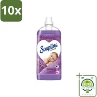 Soupline 10 x - Wasverzachter - Lavendel - 56 Wasbeurten - 1.3L - Grootverpakking - Vaatwasstrips - Wasverzachter - Wasgoed Verzachten - Lavendel Geur - Wasgoed Verzorgen - Wasverzachter Lavendel