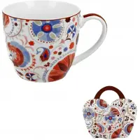 Duo Naresh Rode Porseleinen Mok 460 ml - Collectie