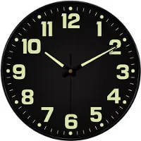 OEM Wandklok - Lichtgevend in het donker en geruisloos - Analoog - 25 cm