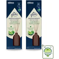 Glade 2 x - Geurstokjes Calm Mind - Aromatherapie Geurverspreiding - 80 ml - Grootverpakking - Vaatwasstrips - Geurstokjes - Ontspanning - Geur - Aromatherapie - Rust