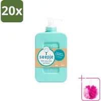 Seepje 20 x - Handzeep - Eucalyptus met Rozemarijn - 300 ml - Antiseptische Geur - Bulkverpakking - Handzeep - Douchemop - Eucalyptus